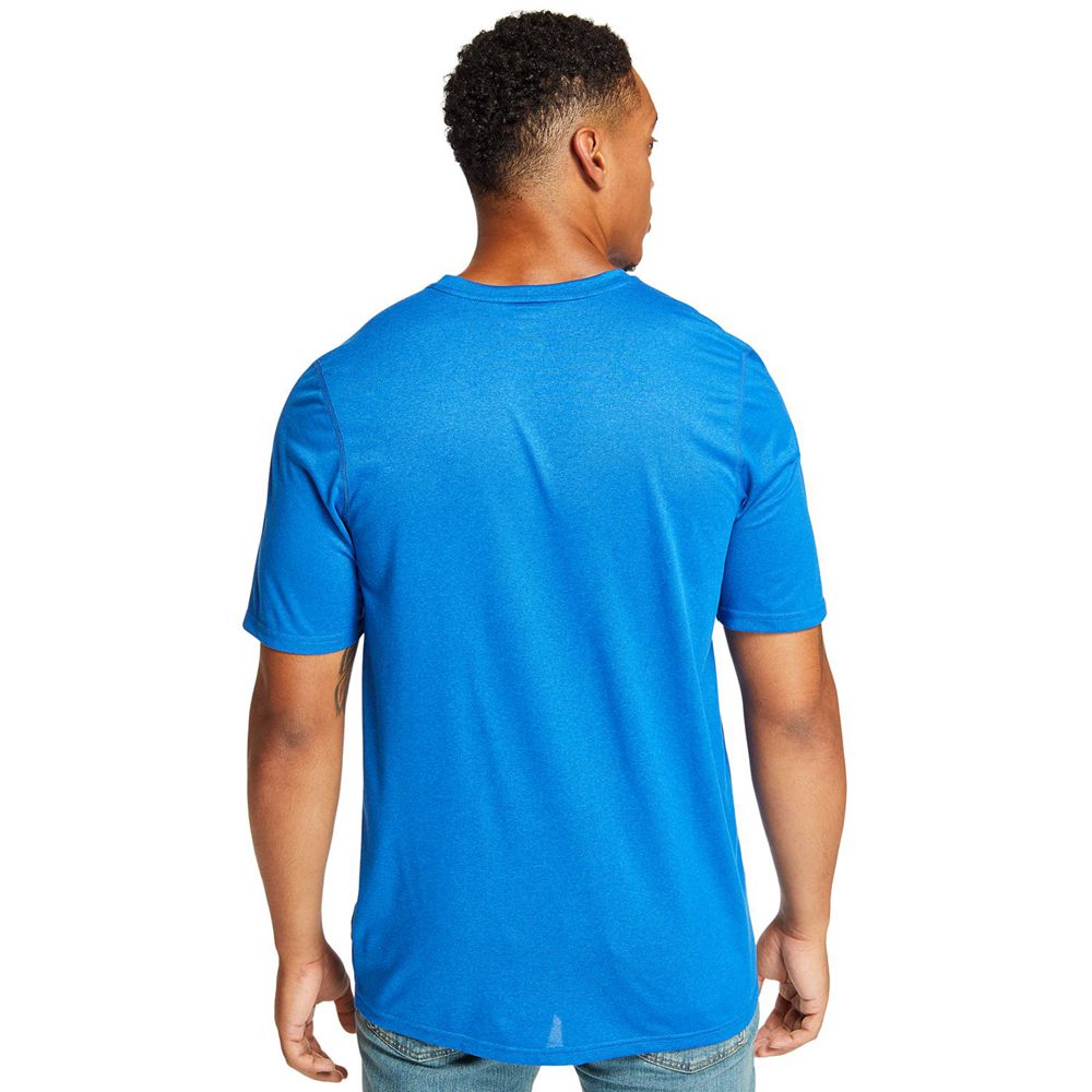 Camisetas Timberland Argentina Hombre - Pro® Big & Tall Wicking Good Sport Short-Sleeve - Azules - V